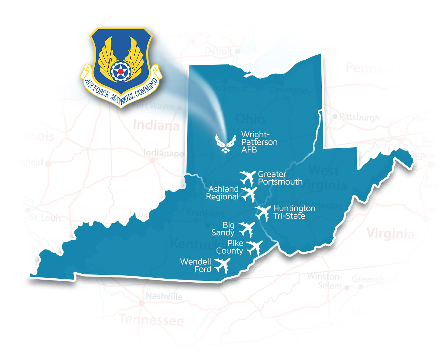 Wright-Patterson Air Force Base Located in the Appalachian Sky Region